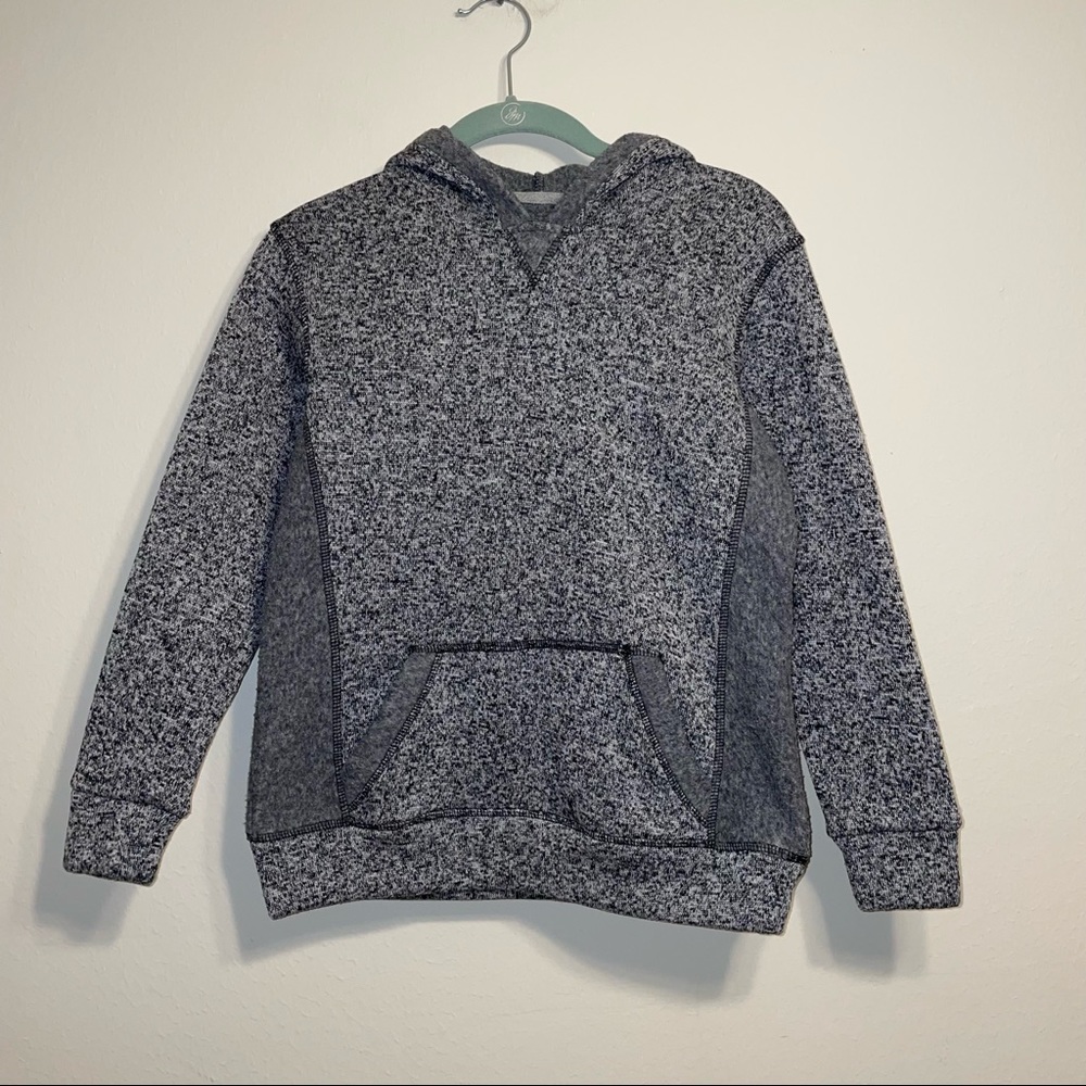 BKE Boys Mixed Yarn Sweatshirt Hoodie Gray Size M/10-12